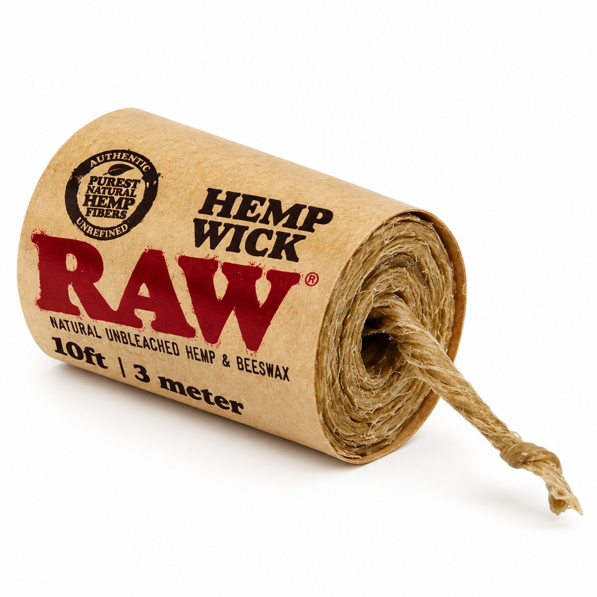 RAW Hemp Wick – Mecha de Cáñamo Encerada 3 m