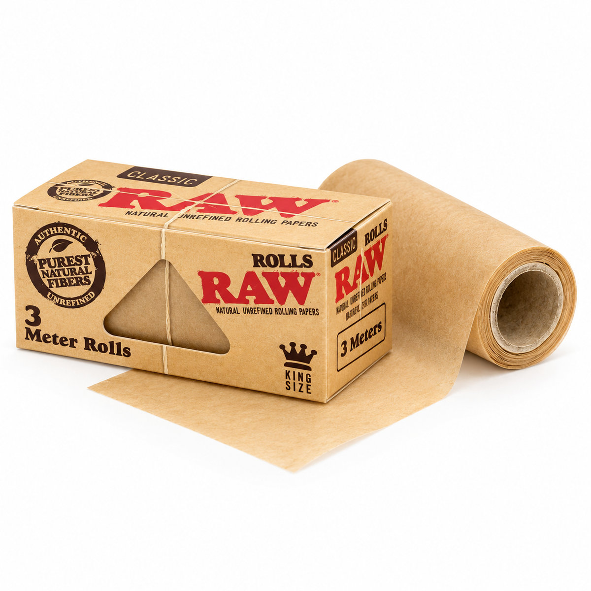 RAW Rolls King Size Classic – Rollo de Papel 3 m